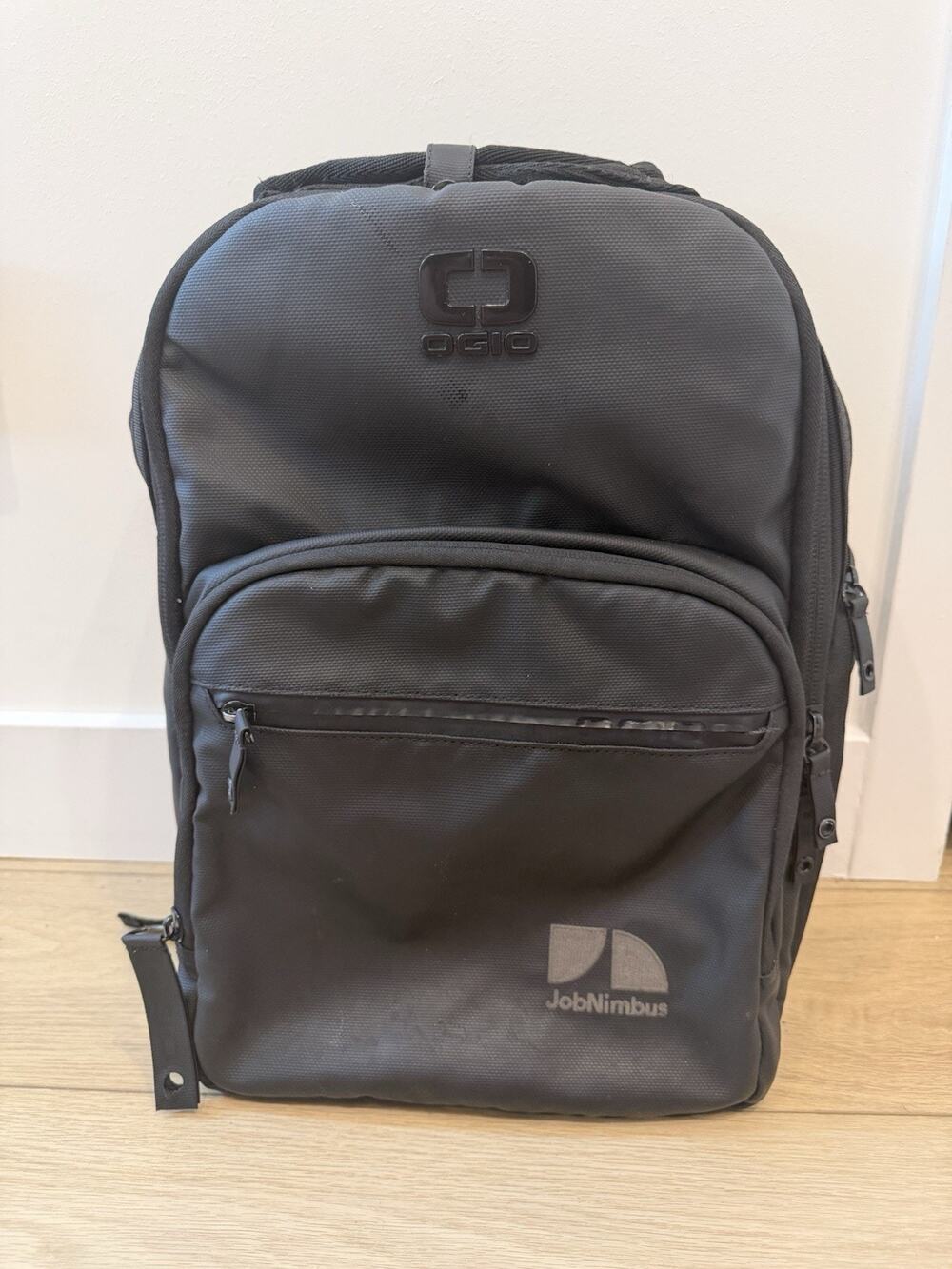 OGIO Commuter Black Backpack Laptop Bag Padded Back Panel Multiple Comp.